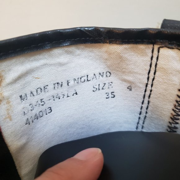 Dr. Martens RARE Vintage 90s Gold Chunky Glitter Boots - Picture 14 of 16